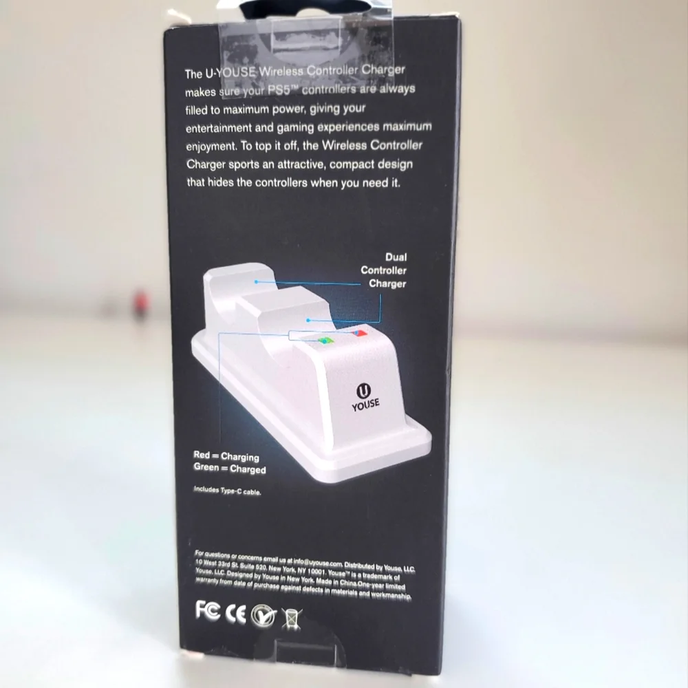 🎮 YOUSE Dual Wireless PS5 Controller Charger Dock | LED Indicators